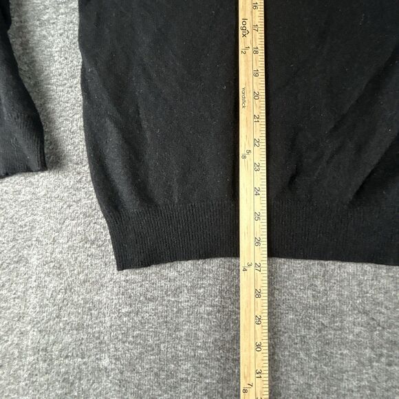 Club Room 100% Cashmere V-Neck Sweater Mens Sz XL Black Cashmere Pullover Luxury - Picture 8 of 8